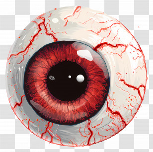 Realistic Human Eye - Realistic Bloodshot Eye For Horror Themes Transparent PNG