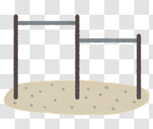 Sport Elements - Horizontal Bars In Playground Transparent PNG