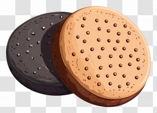 Chocolate Biscuit - Chocolate And Vanilla Biscuits Transparent PNG