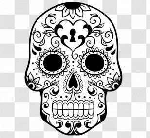 Calavera Coloring Book Day Of The Dead Skull Adult Transparent PNG