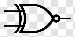 XNOR Gate XOR NAND Logic - 7400 Series - Symbol Transparent PNG