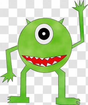 Green Leaf Watercolor - Wet Ink - Fictional Character Smiley Transparent PNG