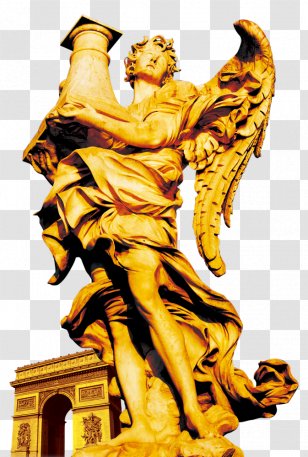 Ponte SantAngelo Sculpture Statue - Carving - Take Angel Vase Transparent PNG