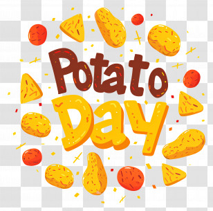 Potato Day - Potato Day Event Graphic Design Transparent PNG