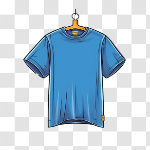 T Shirt
 - Blue T-Shirt On Hanger Illustration Transparent PNG