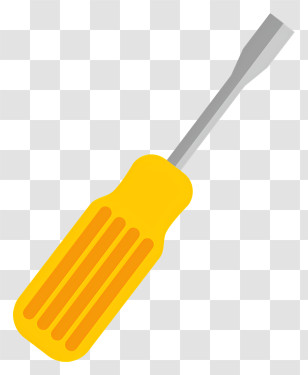 Yellow Screwdriver - Yellow Handle Screwdriver Transparent PNG
