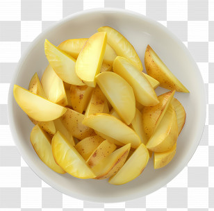 Potato Wedges - Bowl Of Potato Wedges Transparent PNG