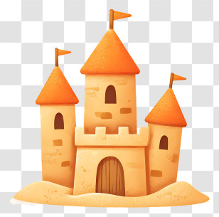 Build Sandcastles - Sandcastle On The Beach Transparent PNG