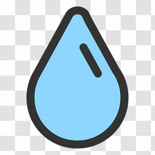 Water Drop - Blue Water Drop Symbol Transparent PNG