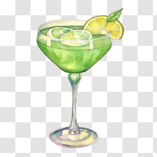 Lime Cocktail
 - Green Lime Cocktail In A Glass Transparent PNG