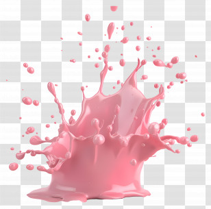 Powder Splash - Pink Paint Splash Illustration Transparent PNG