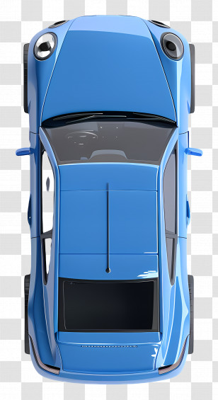Blue Car Top View - Blue Car Top View Illustration Transparent PNG