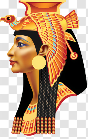 Egypt - Illustration Of An Egyptian Queen Transparent PNG