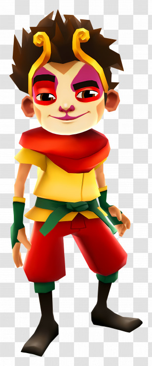 Subway Surfers - Adventurous Cartoon Character Transparent PNG