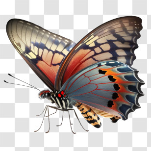 Butterfly
 - Stunning Red And Blue Butterfly Transparent PNG