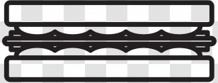 Car Black & White - M - Line Angle Font Transparent PNG
