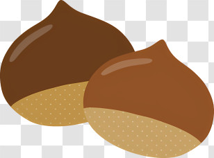Food - Cartoon Chestnuts Illustration Transparent PNG