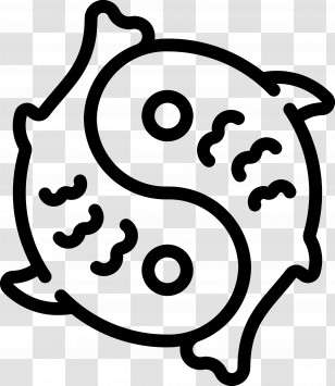 Yin Yang - Yin Yang Fish Symbol Transparent PNG