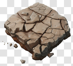 Dirty Ground - Cracked Dry Ground Surface Transparent PNG