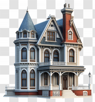 Victorian House - Victorian Style House Transparent PNG