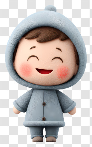 Happy Baby Boy - Happy Child In Blue Outfit Transparent PNG