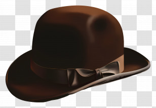 Derby Hat - Classic Bowler Hat Transparent PNG
