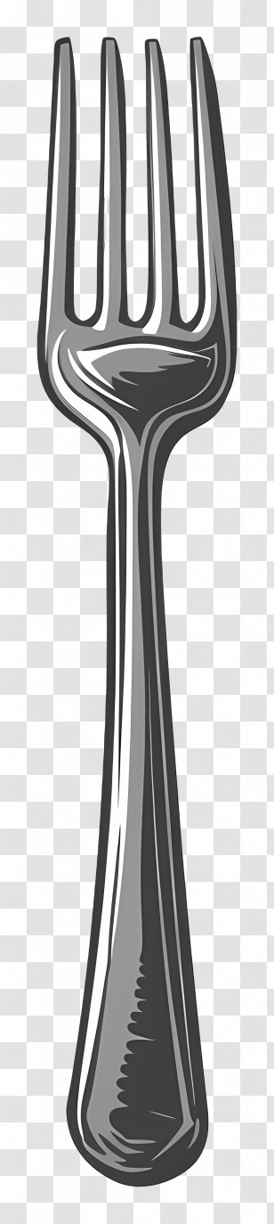 Fork - Detailed Metal Fork Illustration Transparent PNG