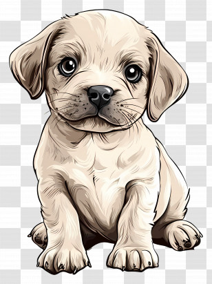Baby Animal - Cute Puppy Illustration Transparent PNG