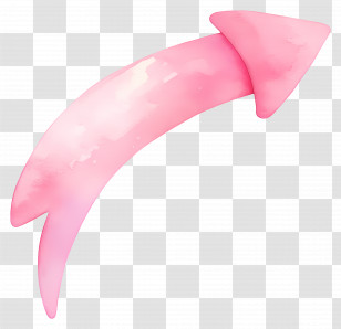 Pink Curved Arrow - Pink Curved Arrow Design Transparent PNG