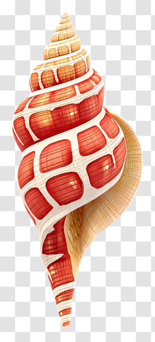 Spiral Seashell - Patterned Spiral Shell Illustration Transparent PNG