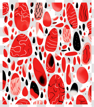 Abstract Backgrounds - Red And Black Abstract Pattern Transparent PNG