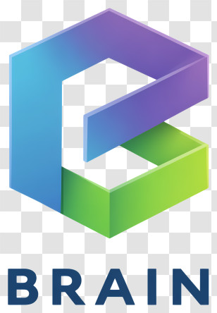 Brain Logo - Brain 3D Gradient Logo Transparent PNG