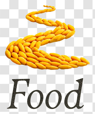 Food Logo - Golden Grain Swirl Food Logo Transparent PNG