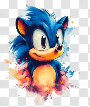 Sonic The Hedgehog - Blue Hedgehog Cartoon Transparent PNG