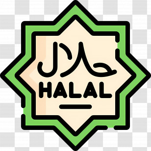 Halal Logo - Halal Certification Logo In Minimalist Style Transparent PNG