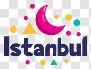 Istanbul - Istanbul Colorful Moon Logo Transparent PNG