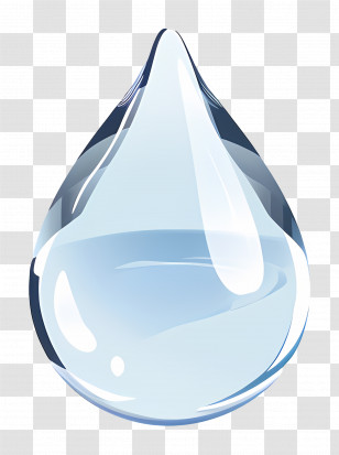Water Drop - Crystal Clear Water Droplet Illustration Transparent PNG