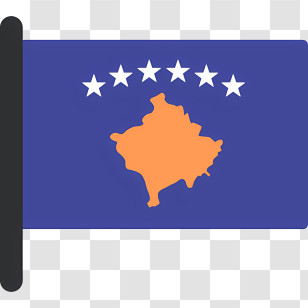 Kosovo Icon - Kosovo Flag Illustration Transparent PNG
