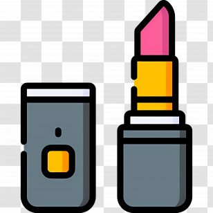 Lipstick - Pink Lipstick Cartoon Illustration Transparent PNG