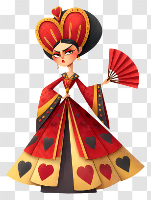 Queen Of Hearts - Queen Of Hearts Cartoon Transparent PNG
