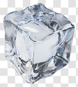 Ice Cube - Sharp Edged Icy Block Transparent PNG