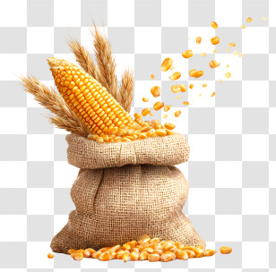 Corn Kernels - Sack Of Corn Kernels Transparent PNG