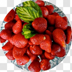 Strawberry Natural Foods Garnish Superfood - Frutti Di Bosco - Raw Meat Dish Transparent PNG
