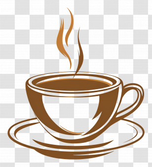 Hot Coffee - Steaming Coffee Cup Illustration Transparent PNG