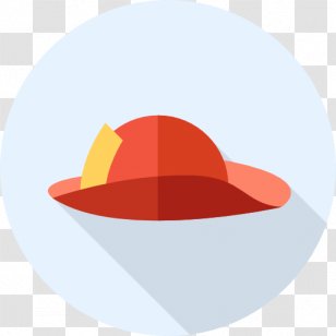 Hat Line Clip Art - Red Transparent PNG