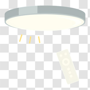 Icon - Modern Ceiling Light With Remote Control Transparent PNG