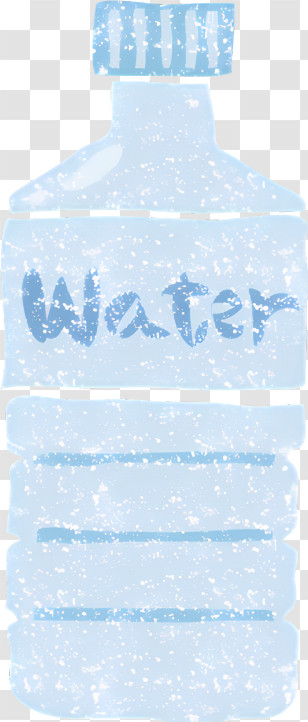 Icon - Blue Water Bottle For Hydration Transparent PNG