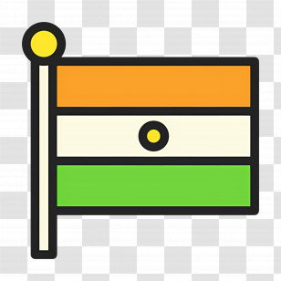 India Flag - Simple Indian Flag Icon Transparent PNG
