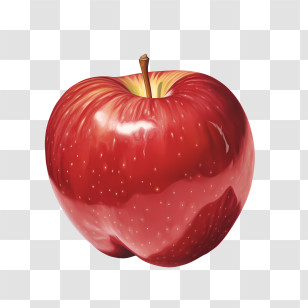 Eat A Red Apple Day - Realistic Red Apple Illustration Transparent PNG