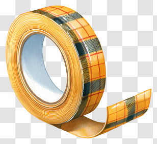 Scotch Tape - Plaid Patterned Tape Transparent PNG